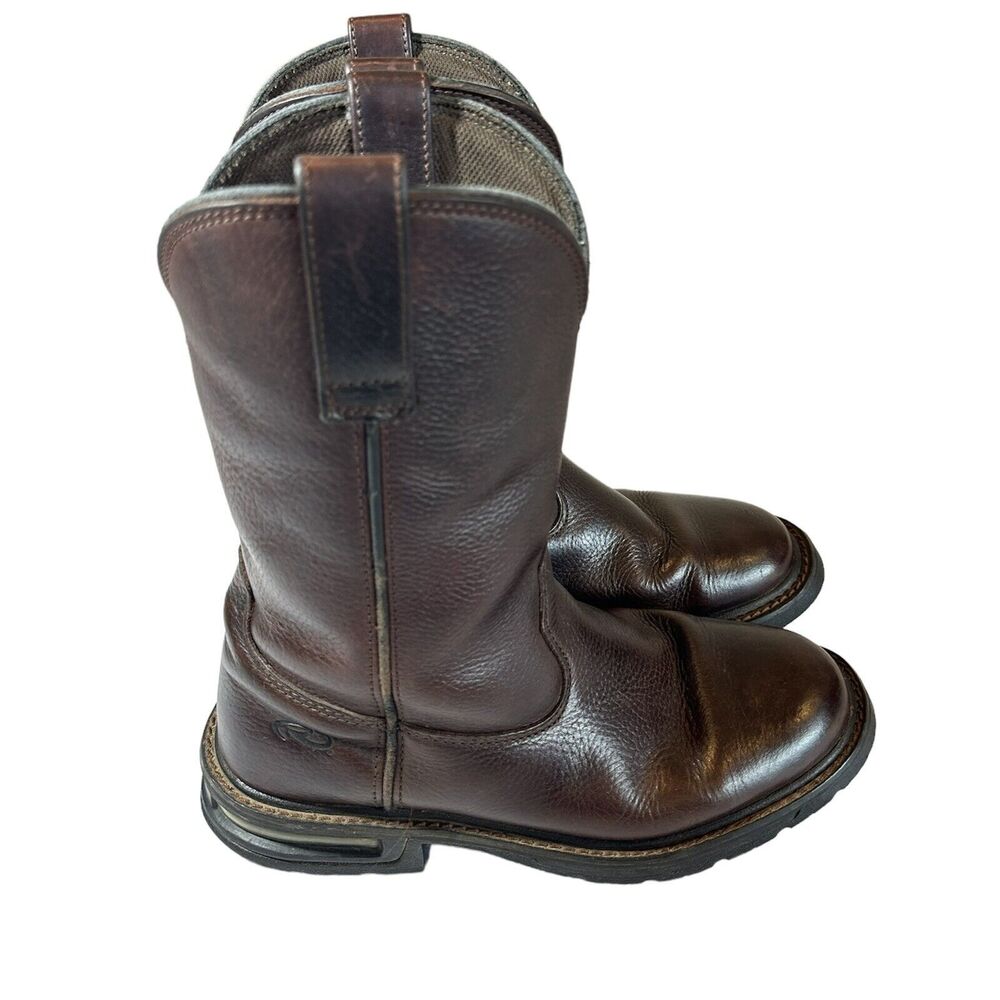 Roper Men's 8.5 Brown Pneumatic Leather Work Boots, 090-020-1460-0762